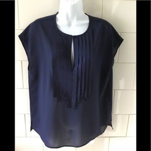 J Crew Navy Grosgrain Ribbon Sleeveless Top 6